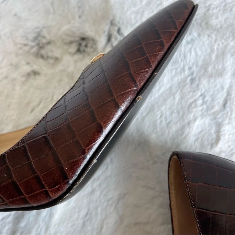 New Brighton Crocodile Style Hi Heels Lady’s Shoes size 8 - Picture 14 of 16